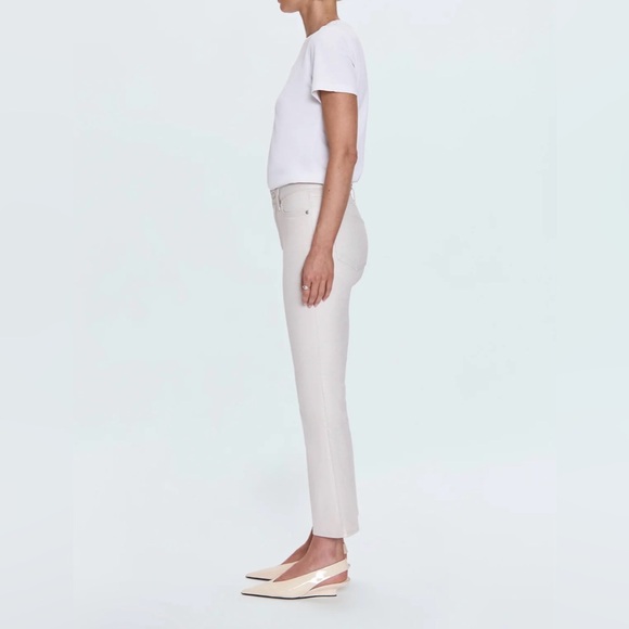 Pistola Kinsley Lennon High Rise Crop Boot Jean - Ivory Luster - Picture 2 of 6